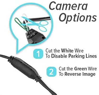 Master Tailgaters 10.5" Rear View Mirror with 4.3" LCD Screen + Wireless Transmitter & 170° LED Backup Camera | Universal Rearview | Auto Adjusting Brightness LCD | Anti Glare | Full Replacement
