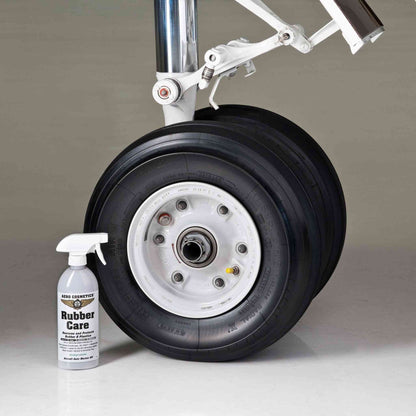 Tire Care Kit - Tire Soap 16oz, Rubber Care 16oz, Tire Brush, Aero Microfiber Towels, and Rubber Care Applicator.