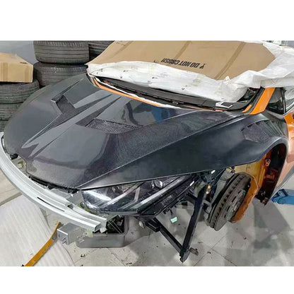 V Style Full Carbon Fiber Vented Front Fenders for Lamborghini Huracan LP 580 LP 610