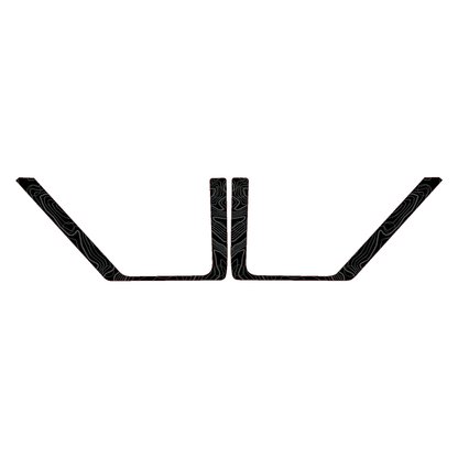 Topo Front Door Net Trim Overlay Kit (Printed Series) - 2021+ Bronco
