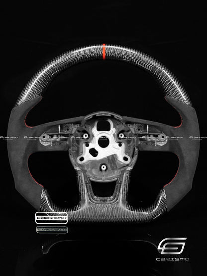 Carismo Steering Wheel For Audi (B9 Wheel) - Sport - Gloss Carbon - Alcantara