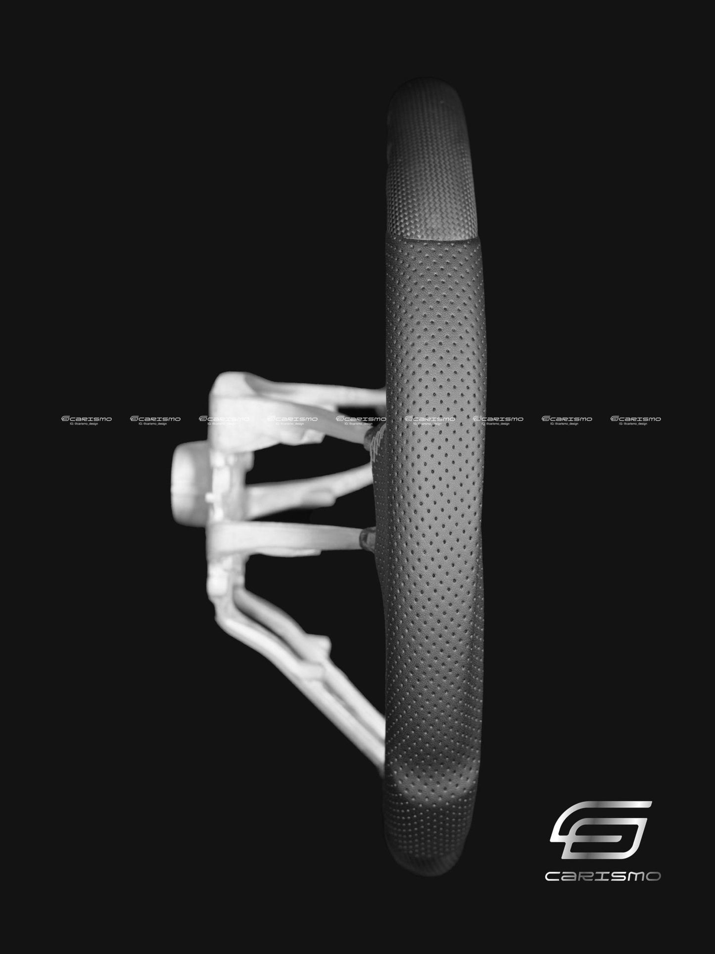 Carismo Steering Wheel For Audi (C8 Wheel) - Sport - Matte Carbon - Perforated Leather