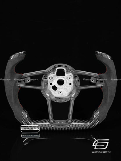 Carismo Steering Wheel For Audi R8 (Gen 2) - F1 Competition - Gloss Carbon - Alcantara