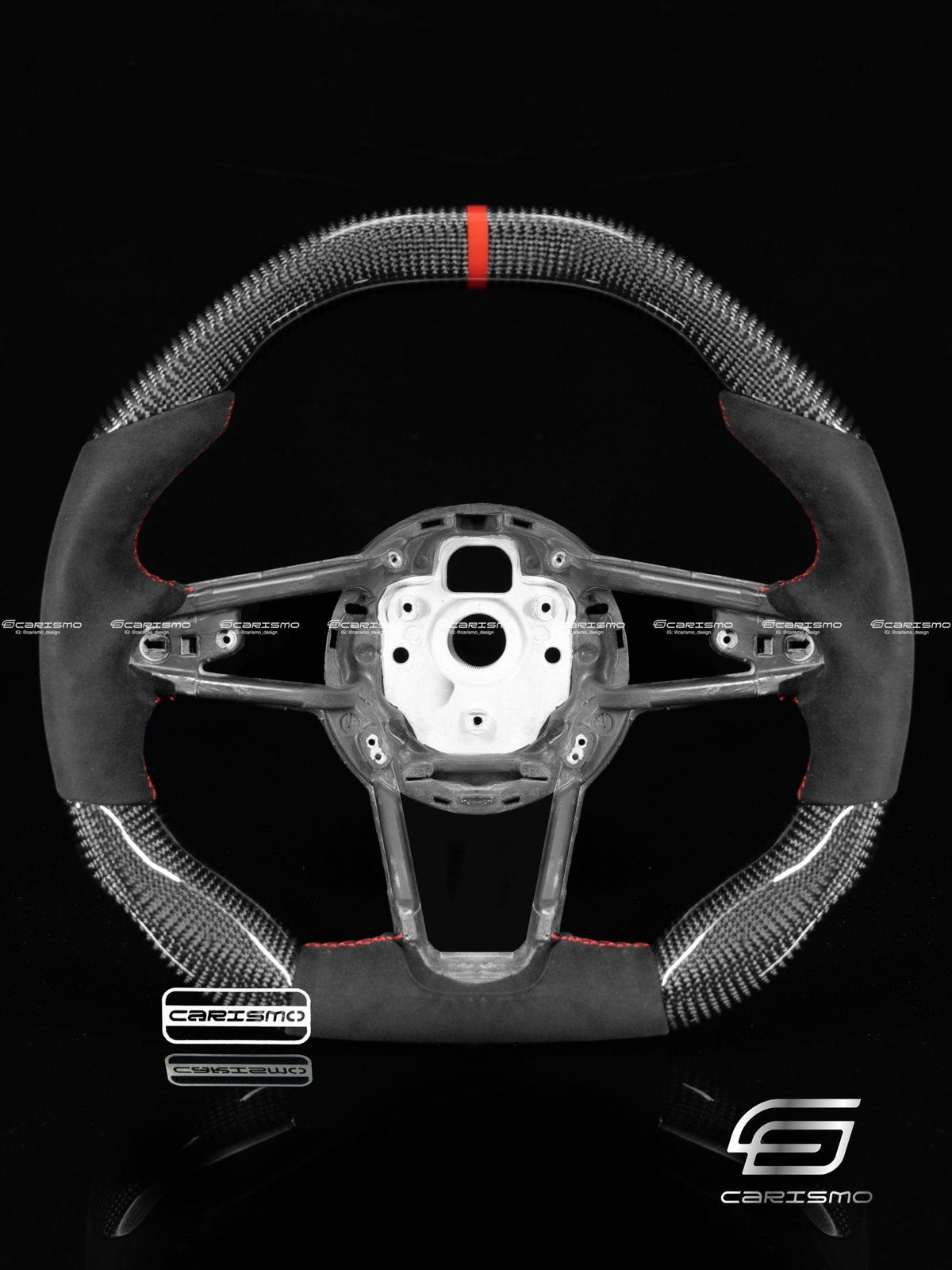 Carismo Steering Wheel For Audi R8 (Gen 2) - Signature - Gloss Carbon - Perforated Leather