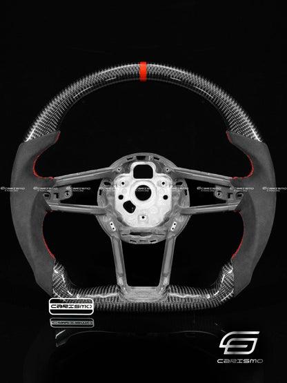 Carismo Steering Wheel For Audi R8 (Gen 2) - Sport - Gloss Carbon - Alcantara
