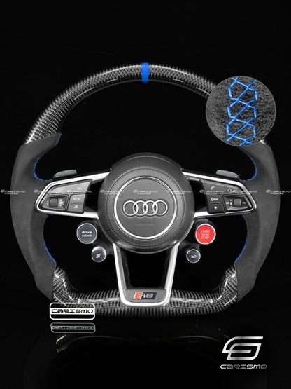 Carismo Steering Wheel For Audi R8 (Gen 2) - Sport - Gloss Carbon - Alcantara