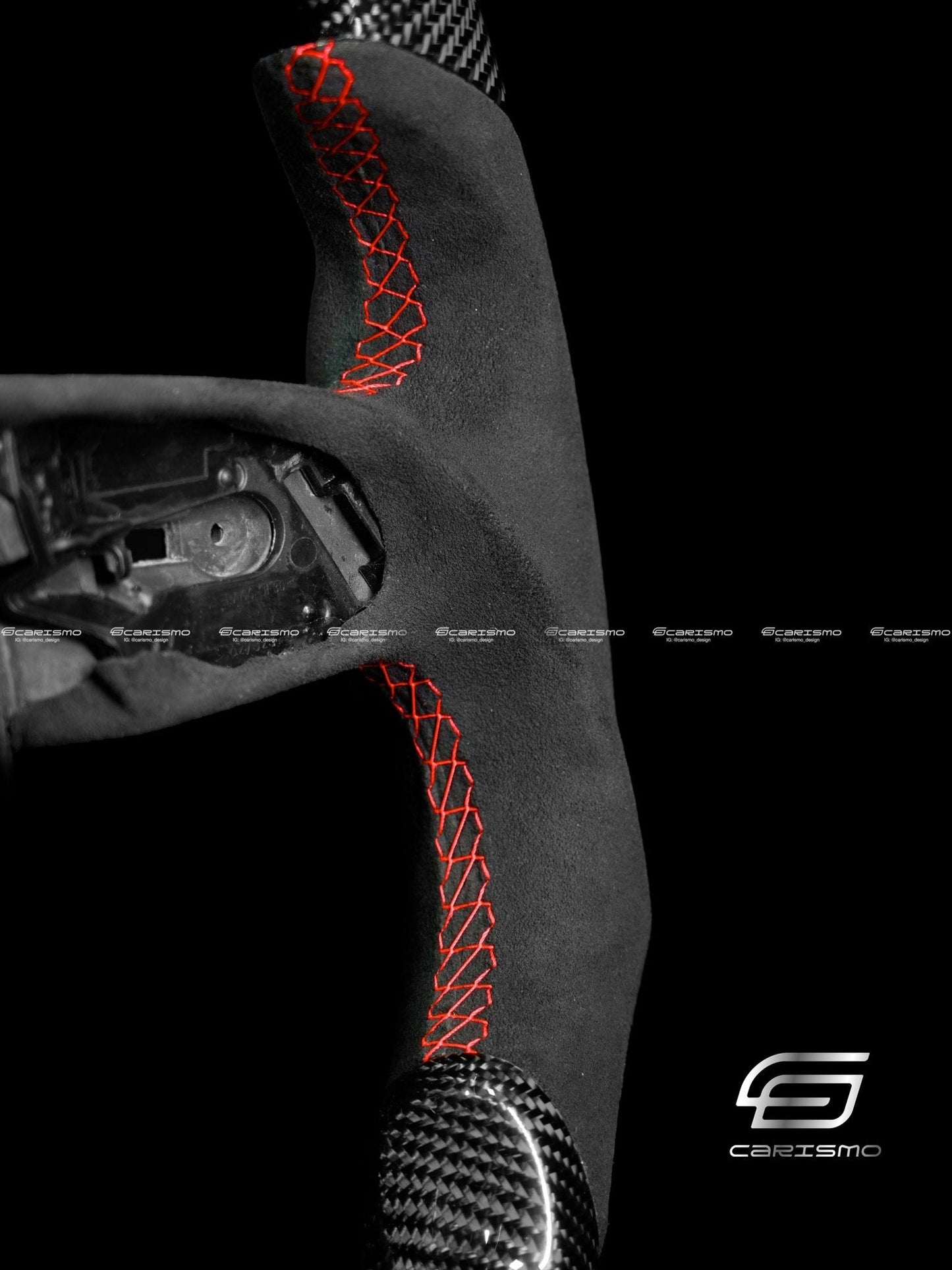 Carismo Steering Wheel For Audi R8 (Gen 2) - Sport - Gloss Carbon - Alcantara