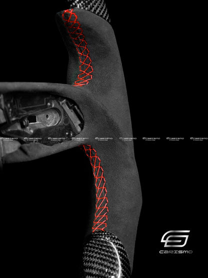 Carismo Steering Wheel For Audi R8 (Gen 2) - Sport - Gloss Carbon - Alcantara