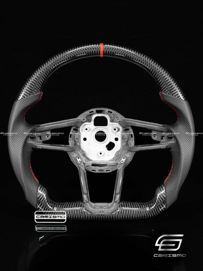 Carismo Steering Wheel For Audi R8 (Gen 2) - Sport - Gloss Carbon - Perforated Leather