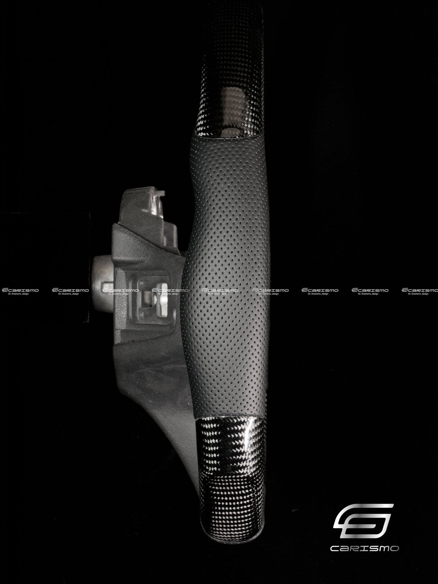 Carismo Steering Wheel For BMW G-Series (M Performance Wheel) - Signature (Heated) - Gloss Carbon - Perforated Leather