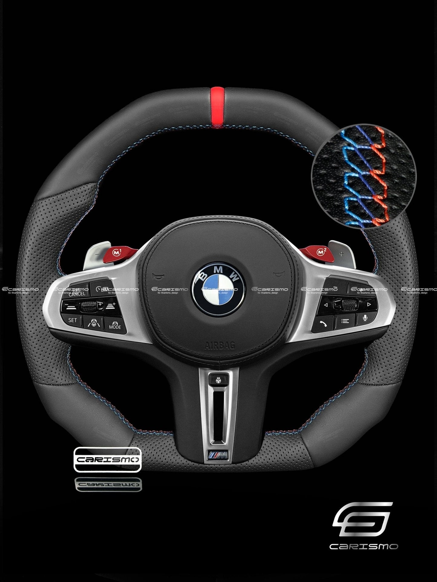 Carismo Steering Wheel For BMW G-Series (M Performance Wheels) - Signature - Full Leather (Heated)