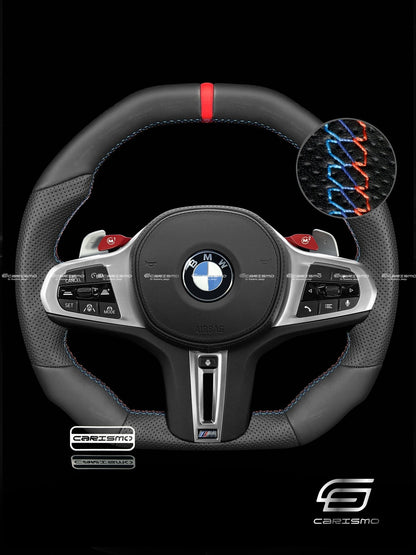 Carismo Steering Wheel For BMW G-Series (M Performance Wheels) - Signature - Full Leather (Heated)