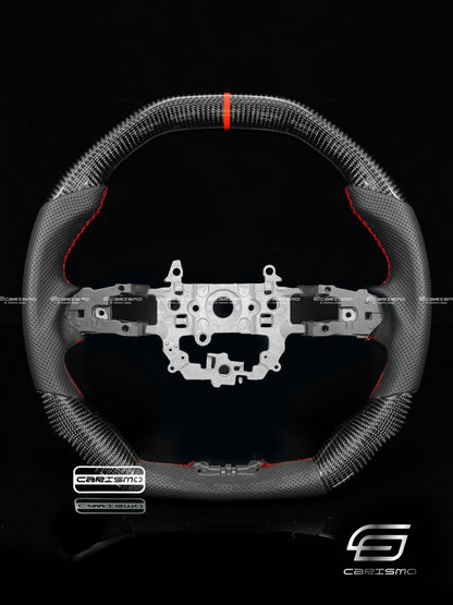 Carismo Steering Wheel For Honda Civic (FE) / Type R (FL5) - Signature - Gloss Carbon - Perforated Leather