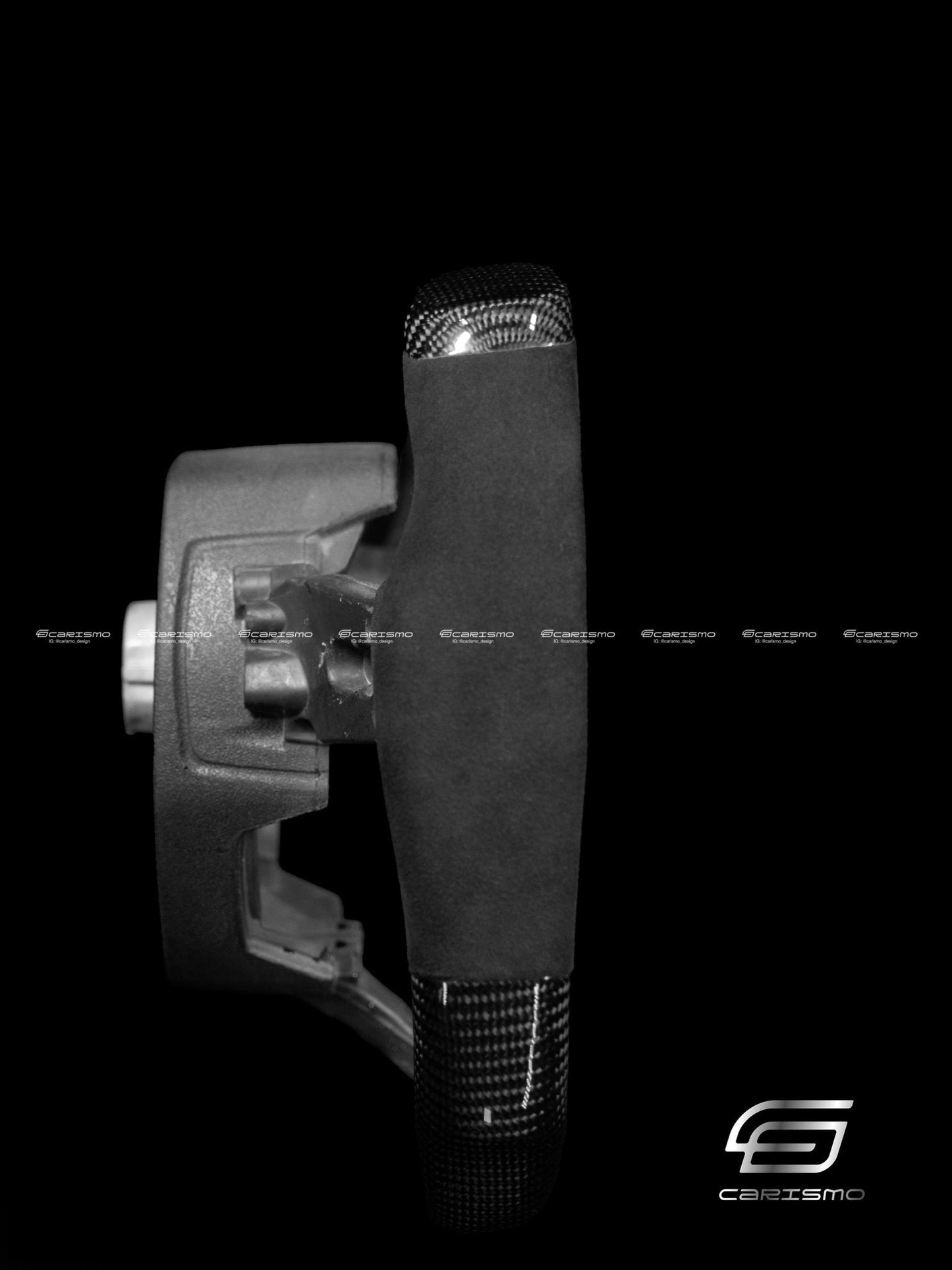 Carismo Steering Wheel For Lamborghini Aventador - F1 Competition - Gloss Carbon - Alcantara