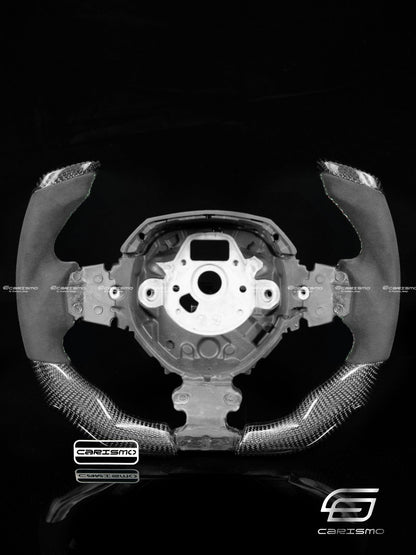 Carismo Steering Wheel For Lamborghini Aventador - F1 Competition - Gloss Carbon - Alcantara