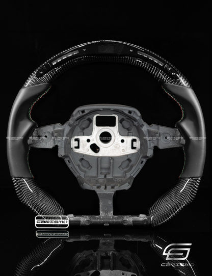 Carismo Steering Wheel For Lamborghini Huracan - Classic RPM LED - Gloss Carbon - Smooth Leather