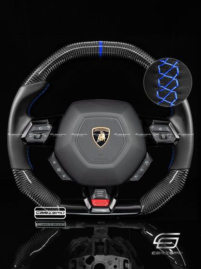 Carismo Steering Wheel For Lamborghini Huracan - Signature - Gloss Carbon - Smooth Leather