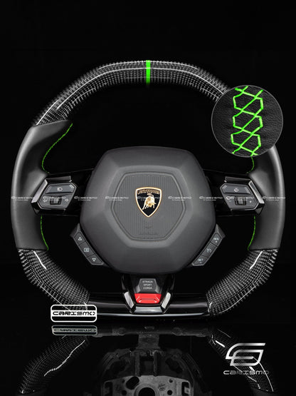 Carismo Steering Wheel For Lamborghini Huracan - Signature - Gloss Carbon - Smooth Leather