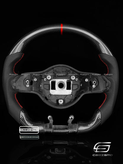 Carismo Steering Wheel For Mercedes/AMG (2020 AMG Performance Wheel) - Sport - Gloss Carbon - Perforated Leather