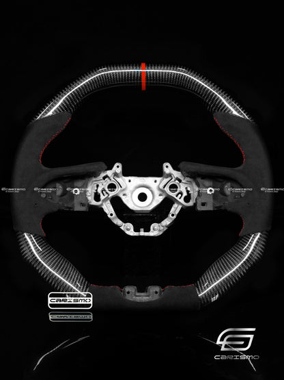 Carismo Steering Wheel For Nissan GT-R (R35 EBA) - Signature - Gloss Carbon - Alcantara