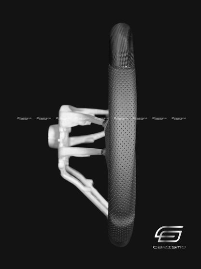 Carismo Steering Wheel For Porsche (992.1 Wheel) - Sport - Gloss Plain Carbon - Perforated Leather