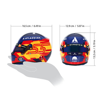 Bell HP77 Carlos Sainz 1:2 Scale F1 Mini Helmet | Williams 2025 F1 Season