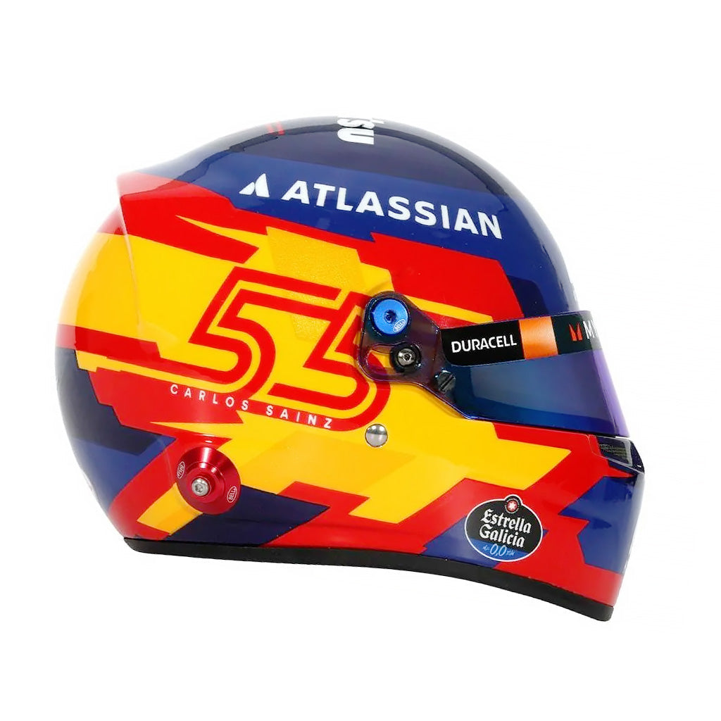 Bell HP77 Carlos Sainz 1:2 Scale F1 Mini Helmet | Williams 2025 F1 Season