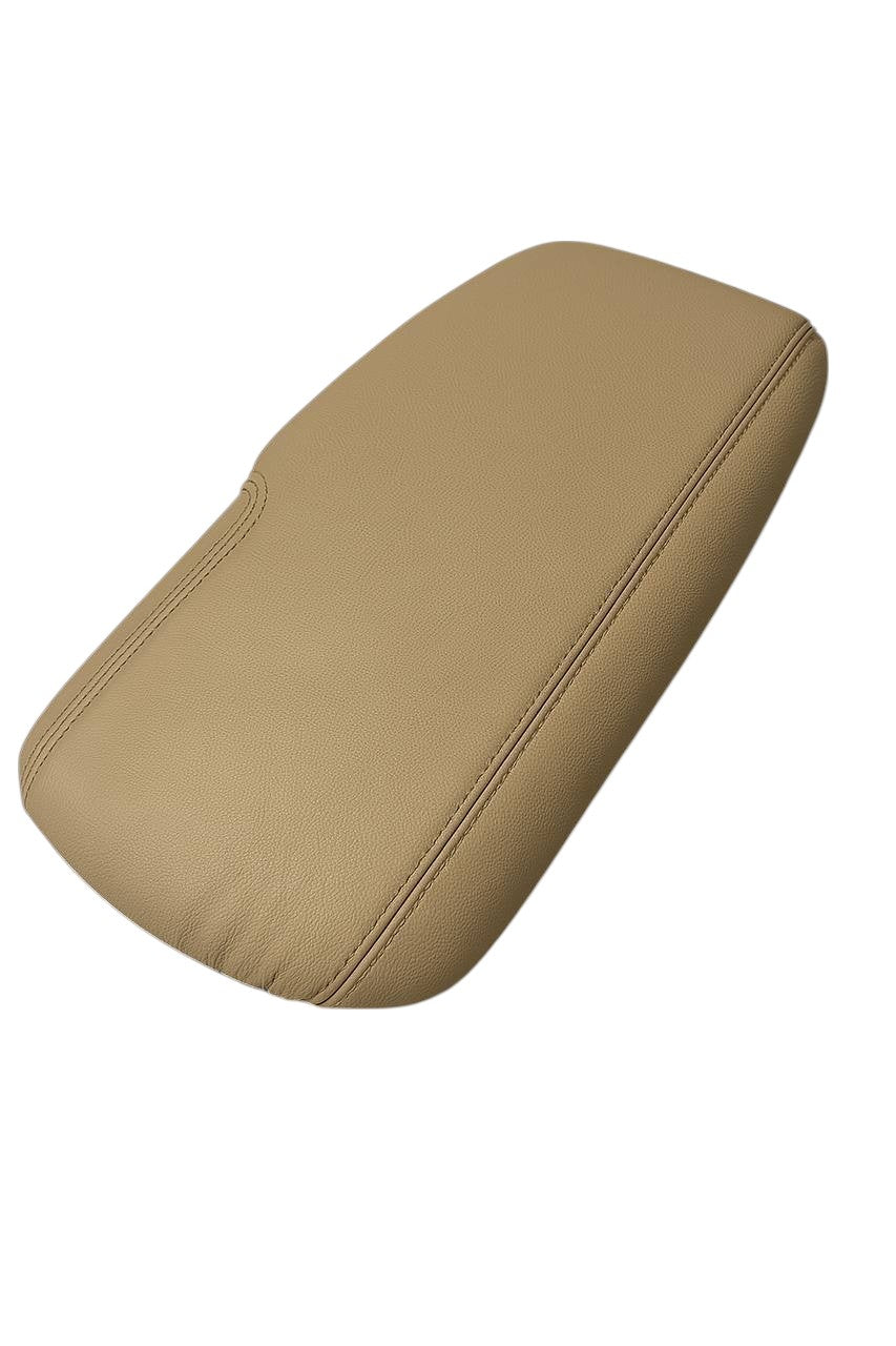 Cashmere Tan Leather Console Armrest Cover For Chevy Corvette C6 2005 2006 2007 2008 2009 2010 2011 2012 2013