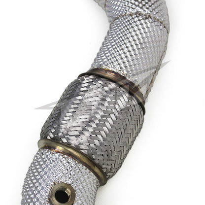 High Flow Exhaust Catless Downpipe Heatshield for Ferrari 488 3.9T V8 GTB Pista Spider