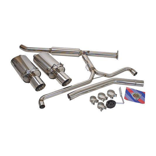 REV9 Cat-back FlowMaxx Stainless Dual Exhaust Kit for Honda Accord Sedan L4-2.4L 2013-17