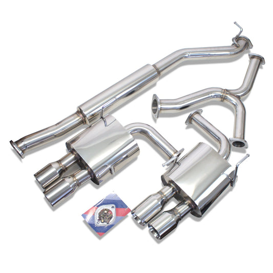 REV9 Subaru WRX (VA1) STI (VA2) 2015-2021 FlowMaxx Stainless Cat-Back Quad-Tip Exhaust System