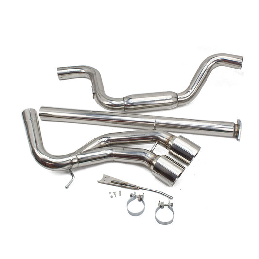 REV9 Ford Focus ST 2013+ 2.0T Ecoboost FlowMaxx Stainless Steel Catback Muffler Delete Exhaust Kit, 3" Pipe