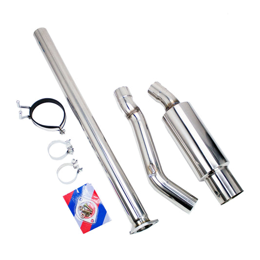 REV9 Single Exit Cat-Back Exhaust Kit, Stainless Steel, 3 Inch Pipe, Mitsubishi Evolution X 08-15