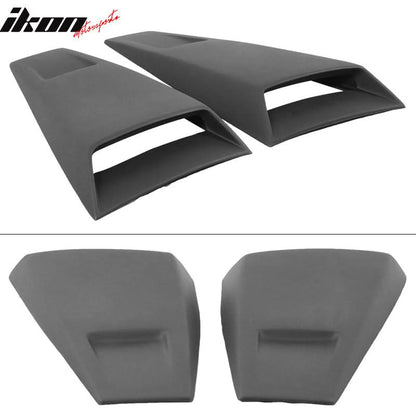 2005-2014 Ford Mustang Rear Window Louvers Side Vent Scoops ABS PU