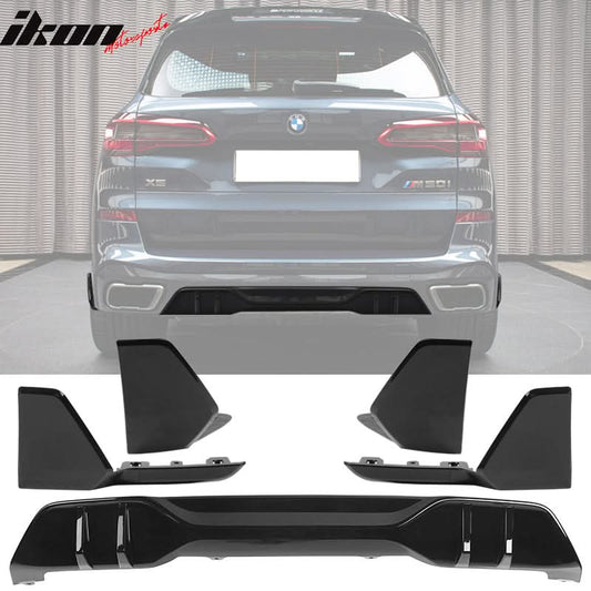 2019-2023 BMW G05 X5 M Sport Black Front Rear Aprons Rear Diffuser ABS