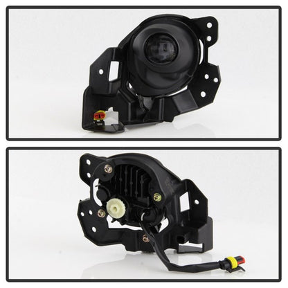 Spyder 17-18 Mazda 3 OEM Style Full LED Fog Light w/Switch - Clear (FL-MM32017-LED-C) 9043192