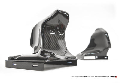 AMS Performance Porsche 997.2TT Alpha Intercooler System (For Stock Framed Turbos) ALP.09.09.0002-2