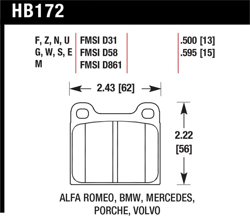 Hawk HPS Street Brake Pads