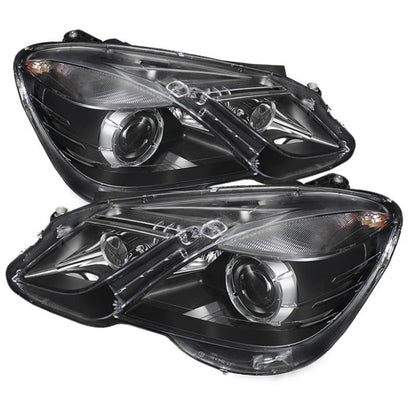 SPYDER Xtune Mercedes E-Class 10-12 OE Projector Headlights (w/AFS. Hid Fit) Black PRO-JH-MBW21210-AFS-BK 5075826