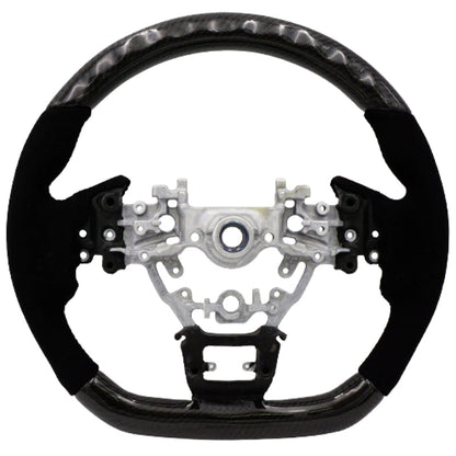 BLOX Racing 22+ Subaru Carbon/Alcantara Steering Wheel Black Stitching BXSW-50020-B