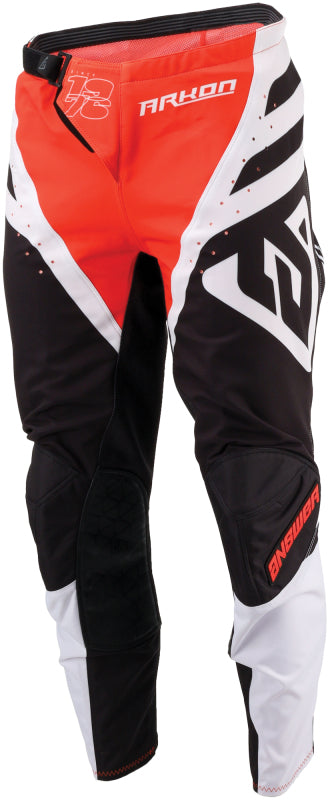 Answer 24 Arkon Nitrus Pants Red/Black/WhiteYouth Size - 28 442613