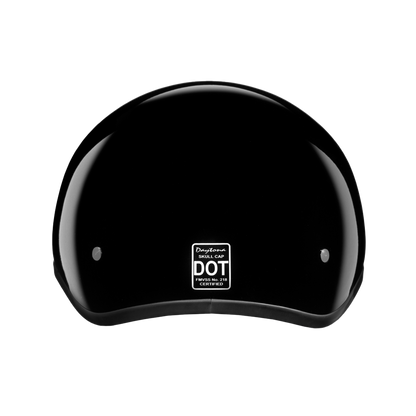 D.O.T. Daytona Skull Cap Jr.- Hi-Gloss Black