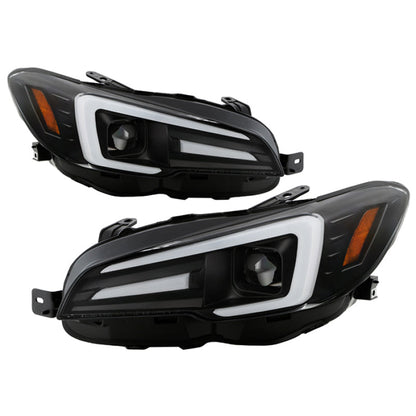 Spyder Subaru Impreza WRX 15-20 Halogen High-Power LED Headlights- Black PRO-YD-SWRX15HALAP-SBSEQ-BK 5088093
