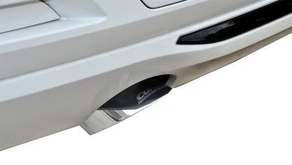 Corsa 12-14 BMW 335i Sedan RWD F30 3in Polished Touring Dual Rear Single 3.5in Tip Cat-Back Exhaust 14937