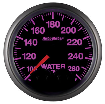 Autometer Elite Nascar 2-1/16in 100-260 Deg. F Water Temp. w/ Peak and Warn Gauge w/ Pro-Control 5654-05702