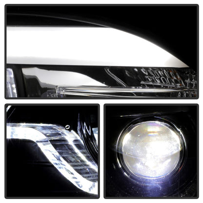 Spyder BMW X5 E70 07-10 Xenon/HID AFS High-Power LED Headlights - Black PRO-YD-BMWE7007AFSHIDAP-BK 5088239