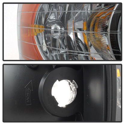 SPYDER Xtune Dodge Ram 1500 02-05 Amber Crystal Headlights Chrome HD-JH-DR02-AM-C 5064486