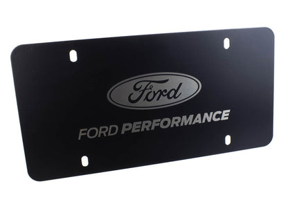 Ford Racing Black Stainless Steel Marque Plate M-1828-LB
