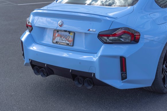 Dinan Valved Axle-Back Exhaust - 2023-2025 BMW M2 Stainless Steel - Polished Tips - G87
