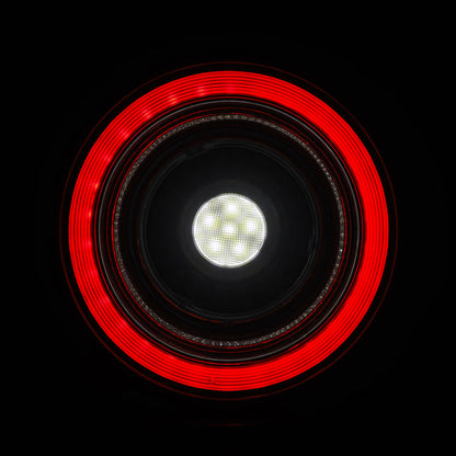 AlphaRex 10-15 Ferrari 458 NOVA-Series Prismatic LED Tail Lights Red Clear 668002 *Discontinued